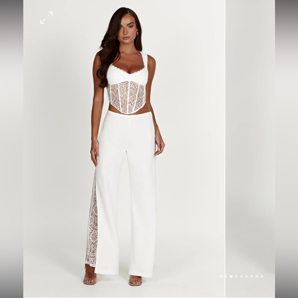 NWT Meshki Estee Split Lace Pants